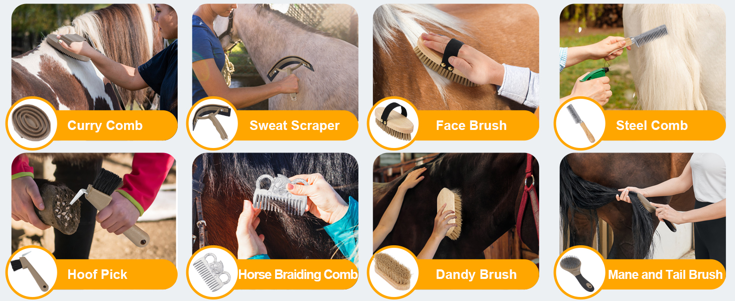 Step-by-step instruction sequence showing various food vacuum sealing procedures, with orange instructional icons and arrows indicating different steps.