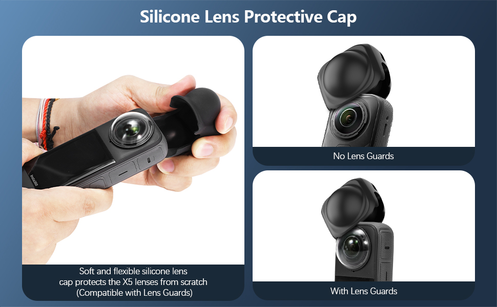 Insta 360 X5 Screen Protector and Lens Cap