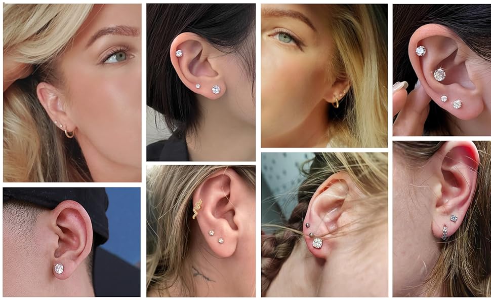 Threadless Stud Earrings