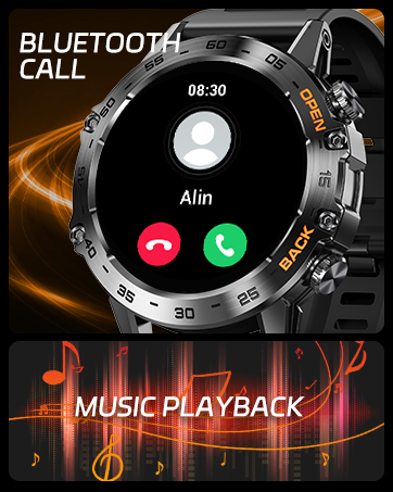 Military Smart Watch for Men with Call