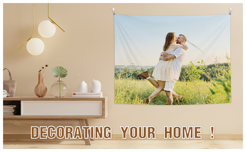 KHYOPQJ Custom Wall Tapestry Customized Tapestry with Photo Personalized Tapestry