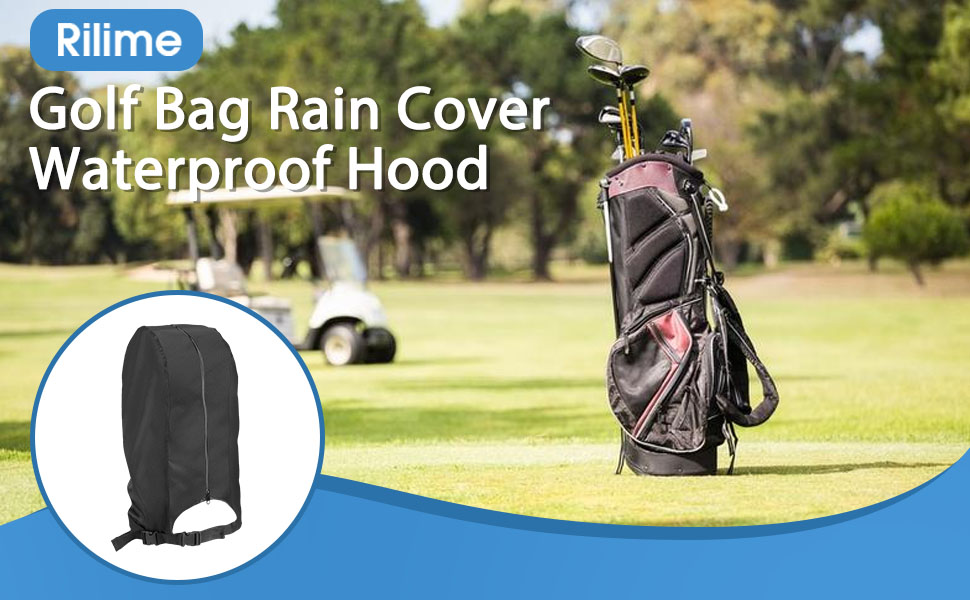 Rilime Golf Bag Rain Cover Waterproof Golf Bag Cover Golf Bag Rain Cover for Men Women Golf