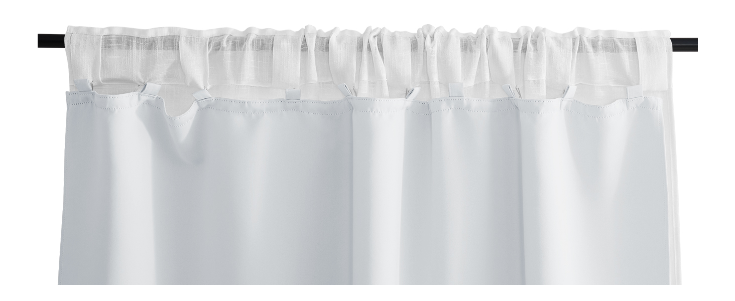 PONY DANCE Theral Curtain Lining Eyelet Blackout Drapes With Hooks For Enhanced Bedroo Living