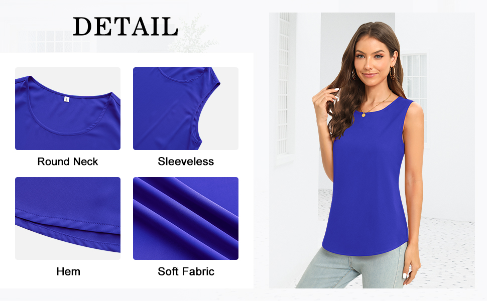 chiffon tank tops for women