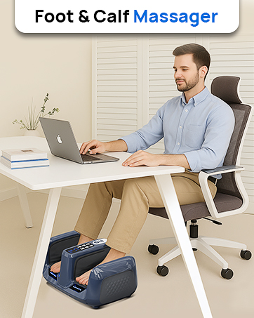 Shiatsu Foot Massager Electric Feet Massager with Heat and Deep Tissue Kneading for Relief Fatigue