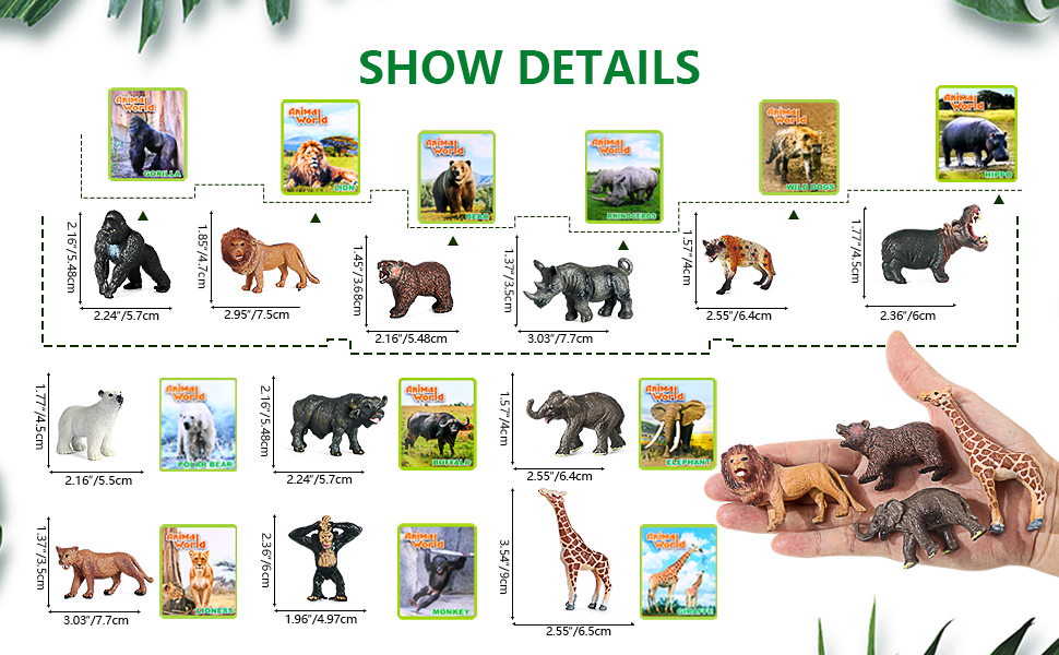 zoo animals for cakes
