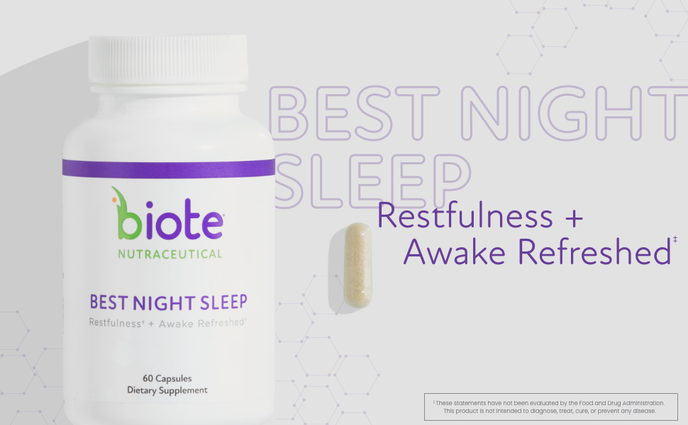 bioTE Nutraceuticals Best Night's Sleep Restfulness