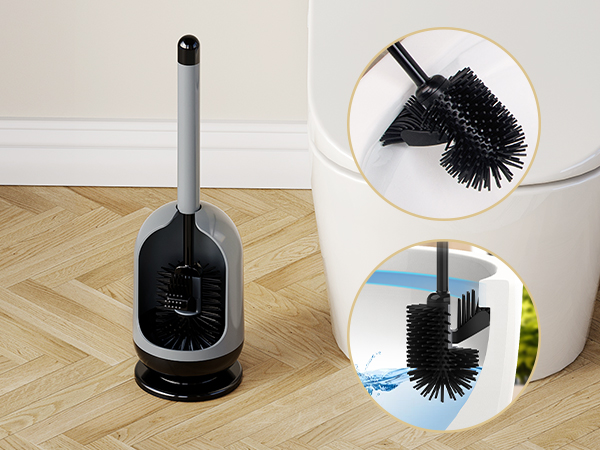 Amazon.com: MR.SIGA Soft Bristle Toilet Brush with Holder