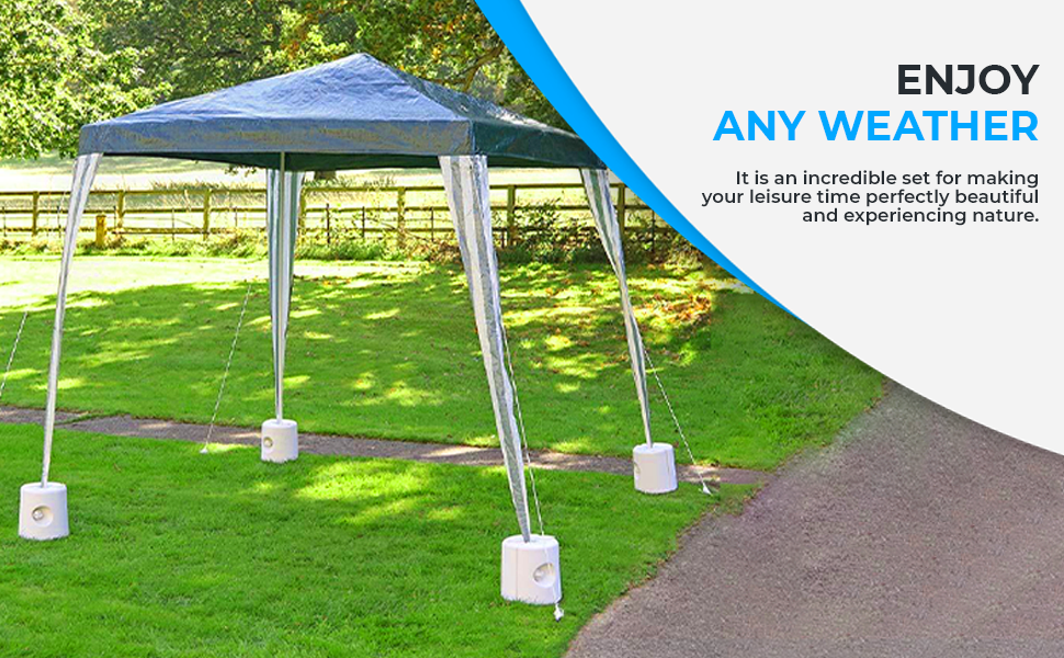 Garden Mile Gazebo Weights Set of 4 Gazebo Leg Weights Fill with