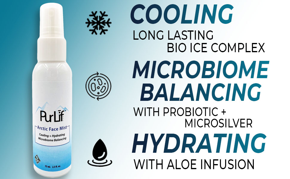 Cooling face mist with facts