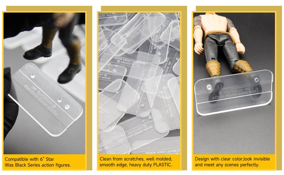 FIGURESLAB Star Was Black Series 6 inch Action Figure Stand