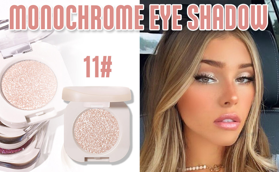  Light Brown Monochrome Glitter Eyeshadow