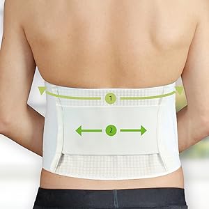 Hydas Rückenstützgürtel mit Outlast, Starke Stützkraft