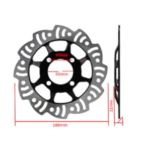 Amazon.com: RedCap OEM 188mm Hat Shaped Front Disc Brake