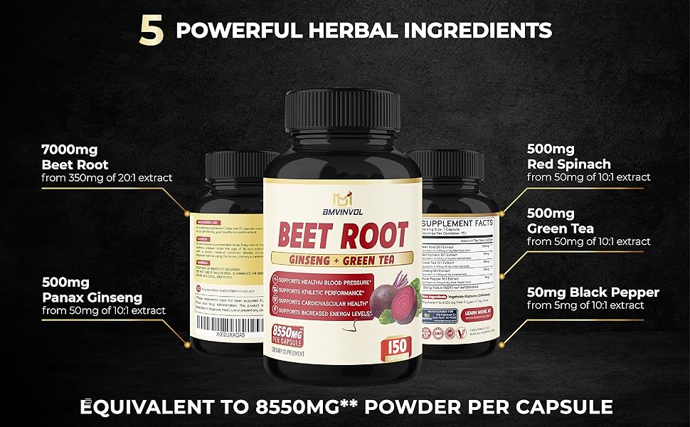 Beet Root 150Caps Ingredients