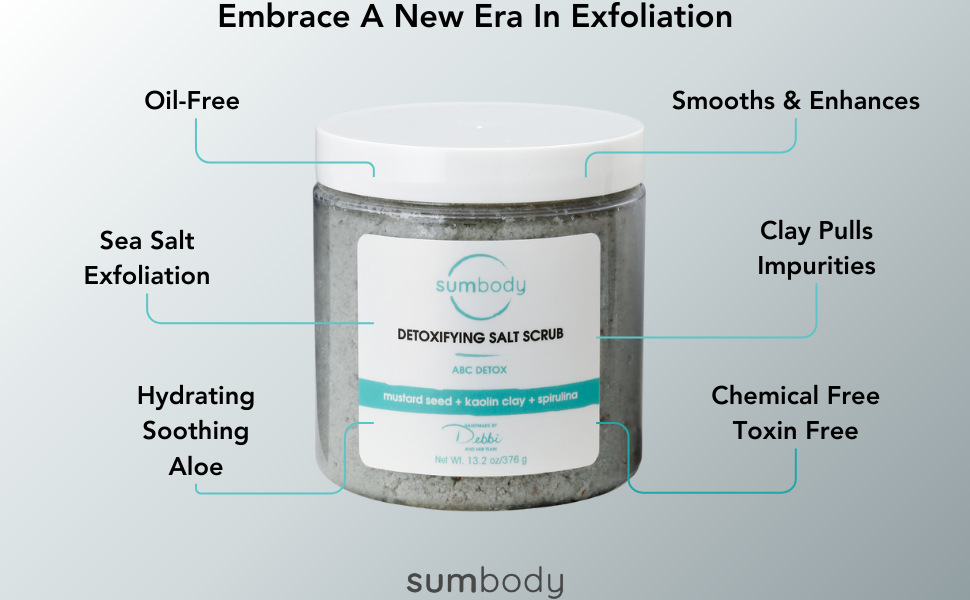 Sumbody ABC Detox Salt Scrub - Revitalizing, Anti-aging, Exfoliates