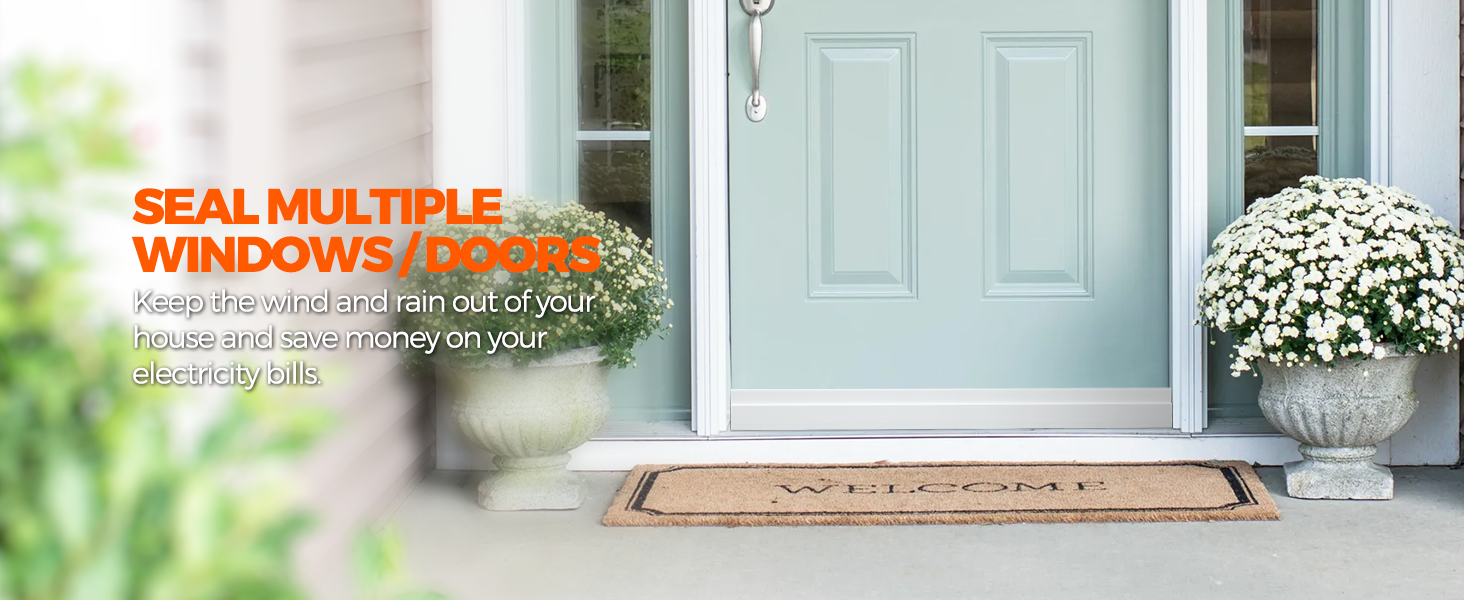 Holikme 2 Door Draft Stopper Under Door Draft Blocker