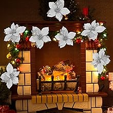 Poinsettia Christmas Decorations