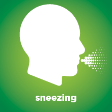 sneezing