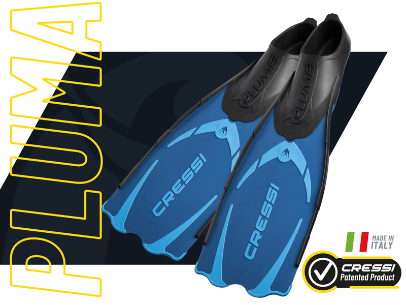 Cressi Men's Pluma High Quality Fins for Diving Freediving