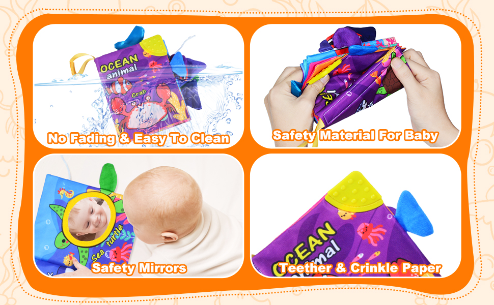 Touch and Feel Cloth Soft Books for Babies