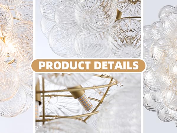 Bubble large Gold シャンデリア Bubble large Gold シャンデリア Bubble large Gold シャンデリア