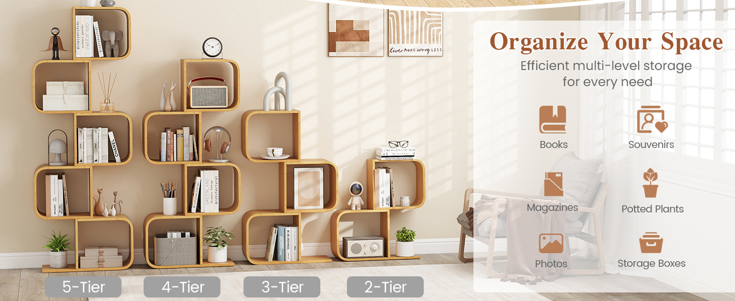 Bamboo Bookshelf
