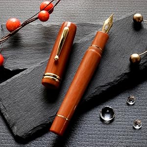 WANCHER ベークライト　万年筆 Seven Treasures - Bakelite Black Fountain Pen | Wancher Pen