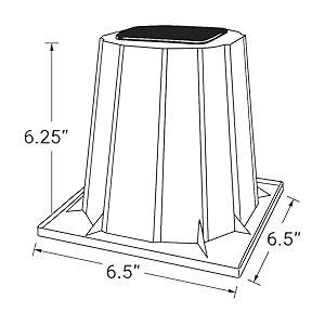 6" Riser Dimensions