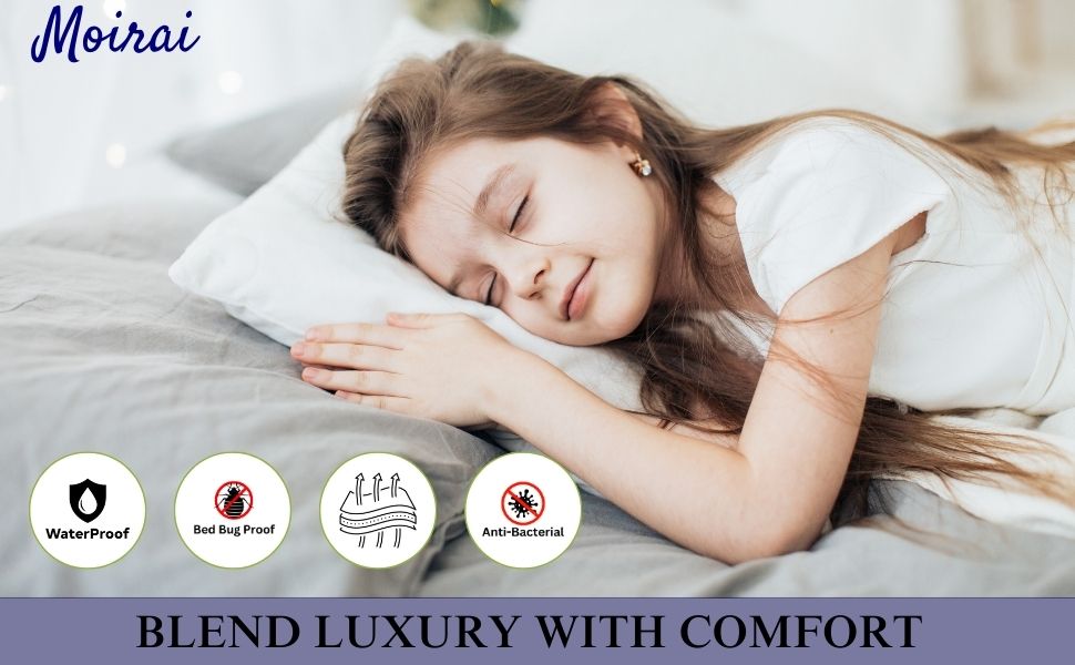 Waterproof mattress protector cover double king baby bed topper elastic fitted bedsheet