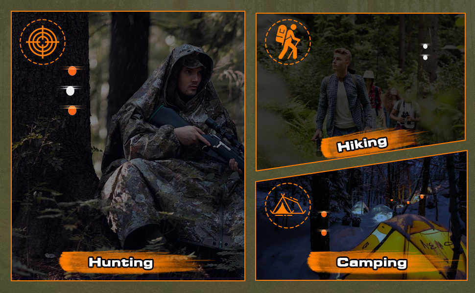 200 Pack White and Orange Reflective Tacks Trail, Hiking