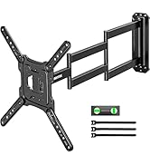 monTEK Long Arm TV Wall Mount for Most 23-65 Inch TVs, 37 Inch Long Extension TV Mount Swivel and...