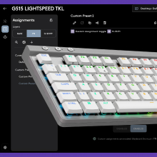 【新品】G515 LIGHTSPEED TKL ホワイト リニア 赤軸 G515 LIGHTSPEED TKL Wireless Gaming Keyboard | ロジクールG