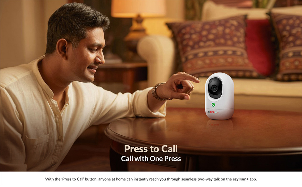 cp plus camera , press to call feature , wifi camera
