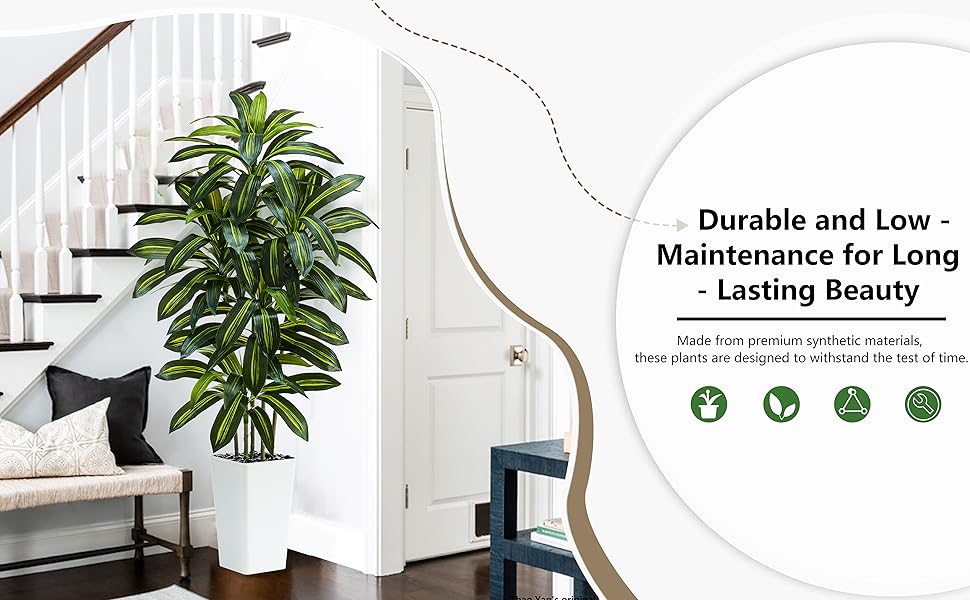 plants tree artificial plants indoor faux tree artificial dracaena tree fake tall plant faux trees