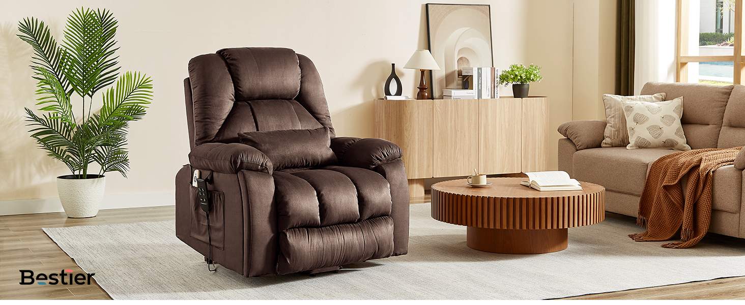 Bestier Oversized Power Lift Recliner Chair