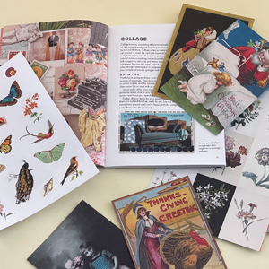 The Vintage Postcard Collage Kit: 100 Classic Postcards to