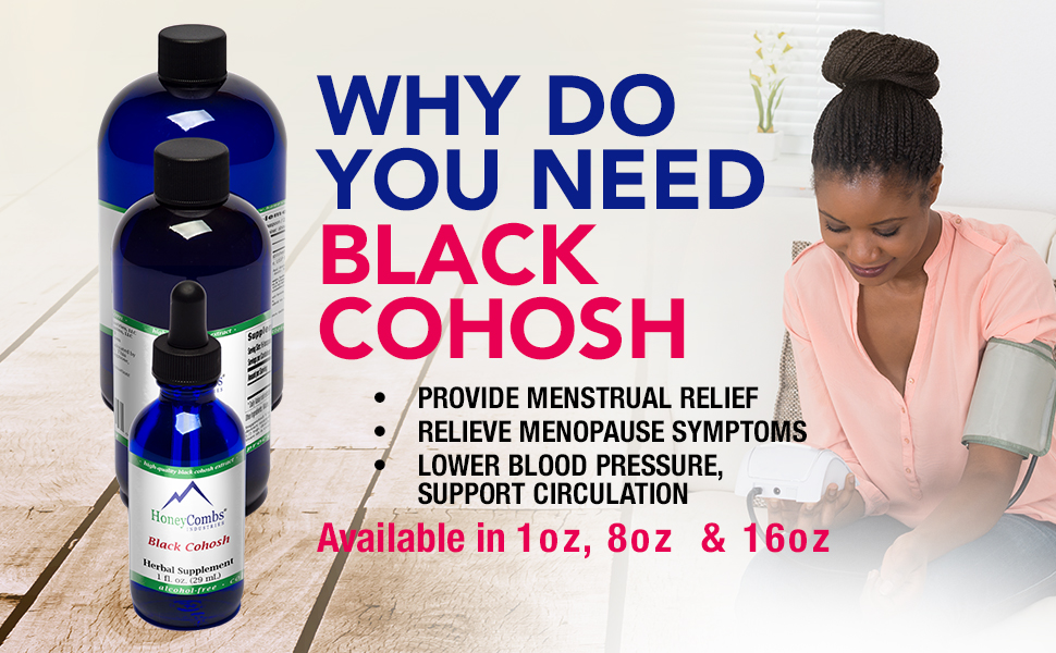 Black Cohosh Liquid Natural Herbal Supplement Suitable for Menstrual Support