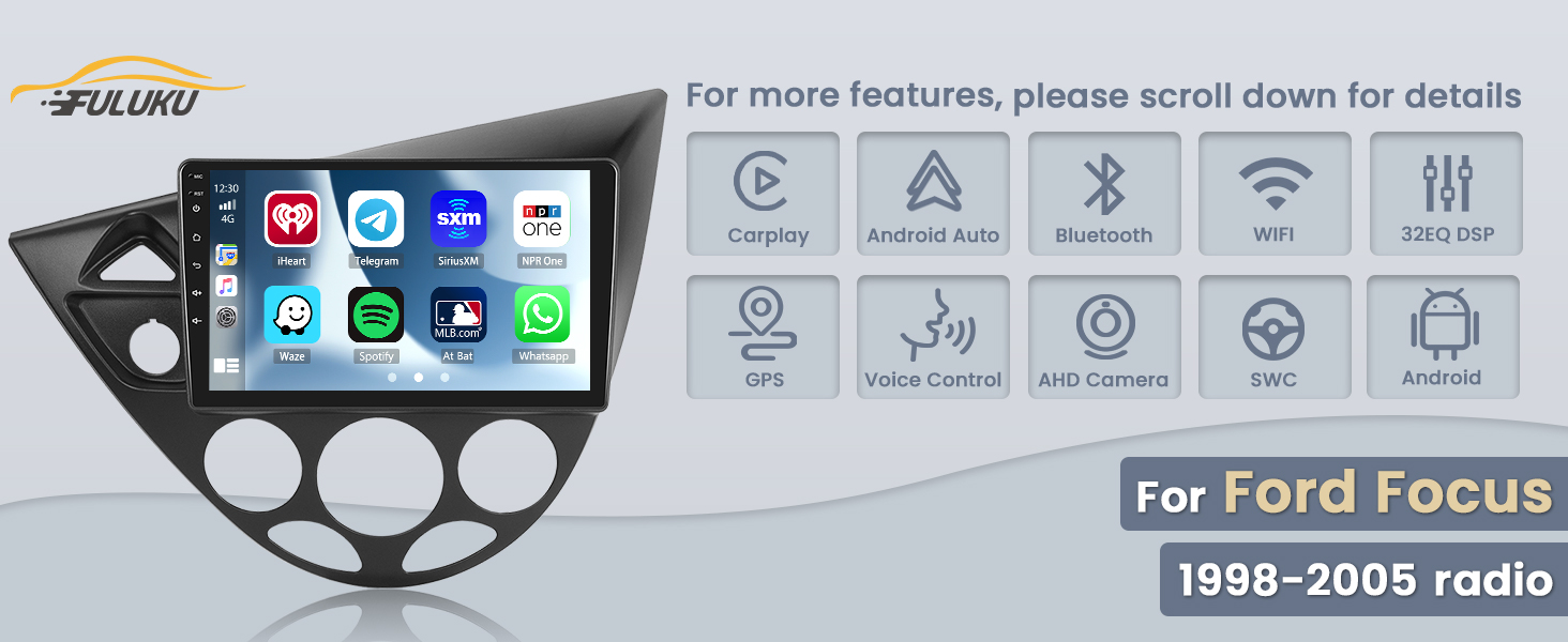 for Ford Focus 1998-2005 android radio