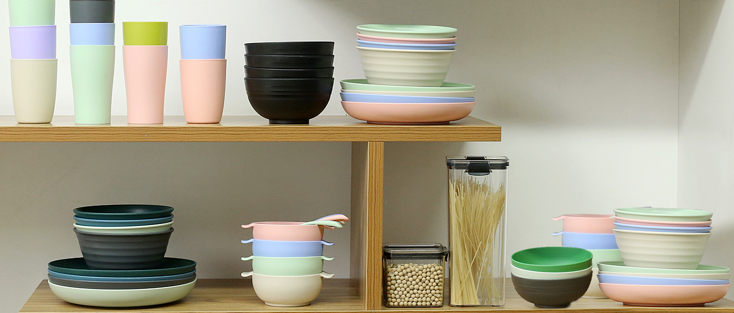 bowls and plates