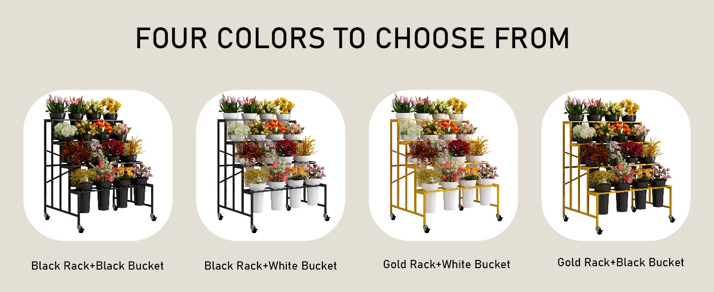 flower bar stand with buckets flower cart with wheels flower stand flower cart flower bouquet stand