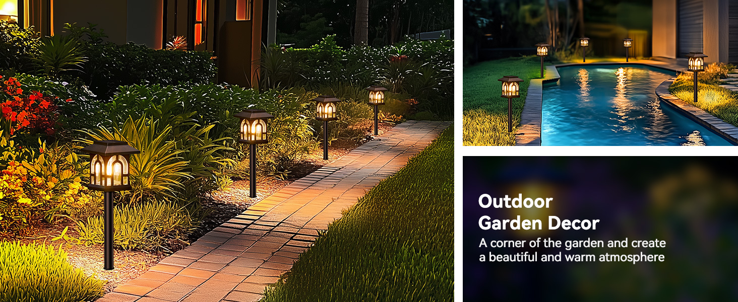 pathway lights solar powered