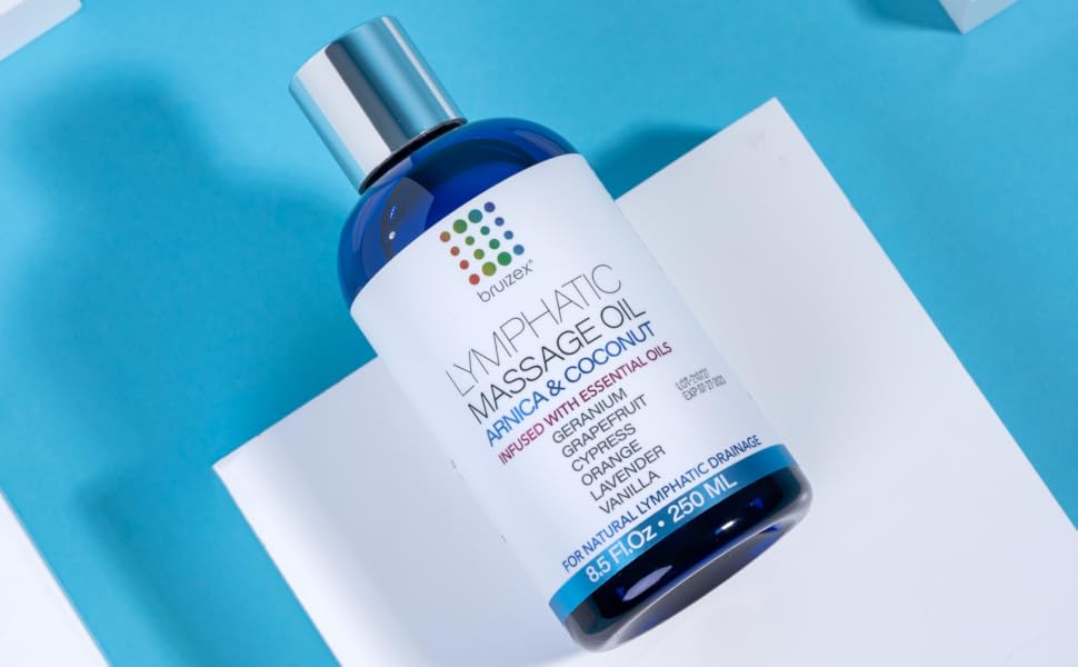 Lymphatic Drainage Massage Oil Arnica and Coconut Oil for