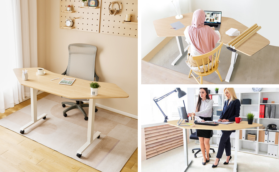 ワークテーブルa Amazon.co.jp: コンピューターデスク 引き出し2つ付き モダン