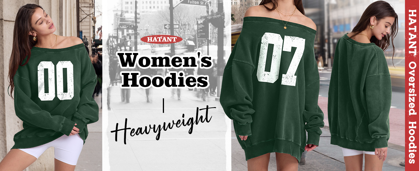 Hatant Off Shoulder Batwing Sleeve Loose Pullover Sweater Scoop Neck One Shoulder Sweatshirt