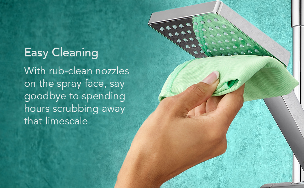 Mira Showers Honesty Square Shower Fittings Kit with Shower Head & 1.25