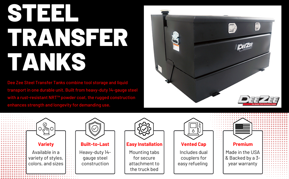 Amazon.com: Dee Zee DZ92647SB (92 gallon) Black Steel Combo