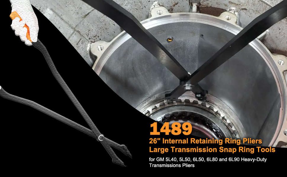 1489-26&#34; Internal Retaining Ring Pliers, Large Transmission Snap Ring Tools