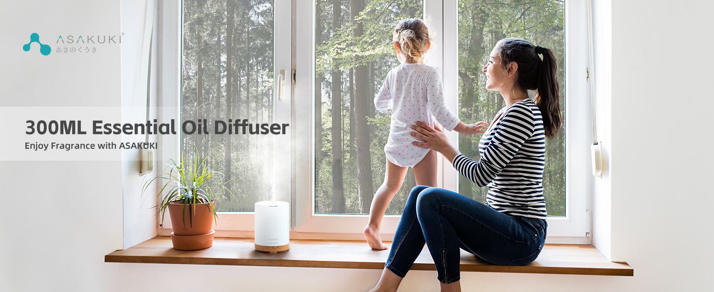 SAKUKI 300ml Essential Oil Diffuser