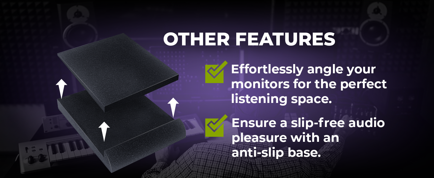 angled speaker stand monitor isolation pads speaker isolation stand speaker risers